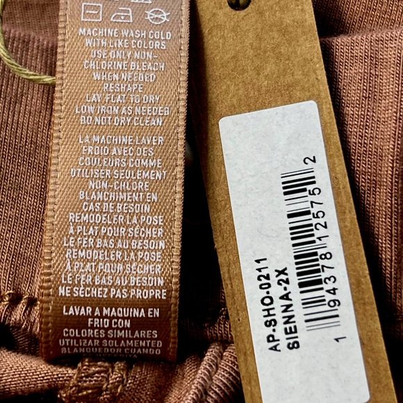 SKIMS Sleep Short Sienna Womens 2X - Picture 11 of 12